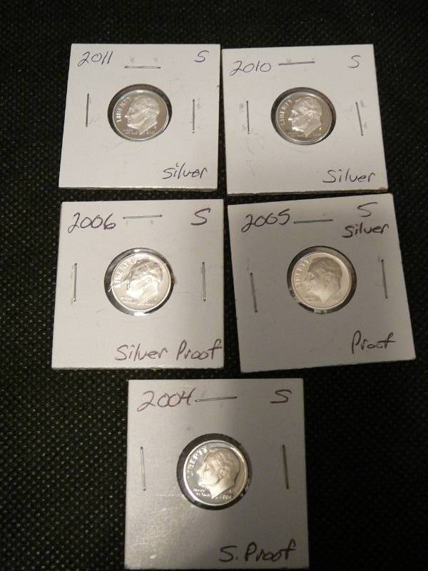 lot 93 image: 5 Roosevelt Proofs