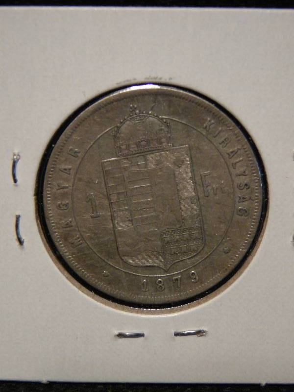 lot 111 image: 1879 Silver Ferencez Jozsef IKAGSES