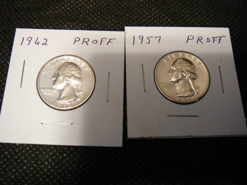 lot 117 image: 2 Liberty Quarter Proofs