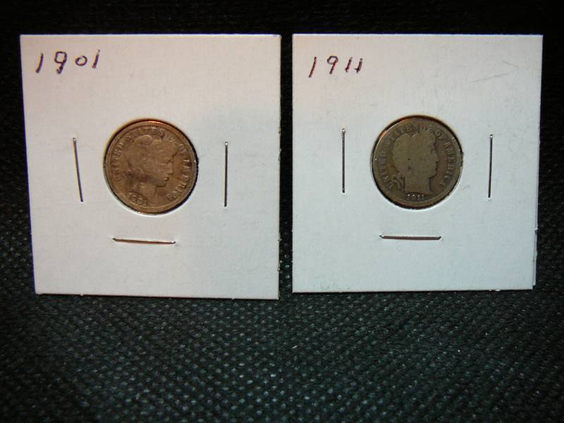 lot 126 image: 2 - Barber Dimes