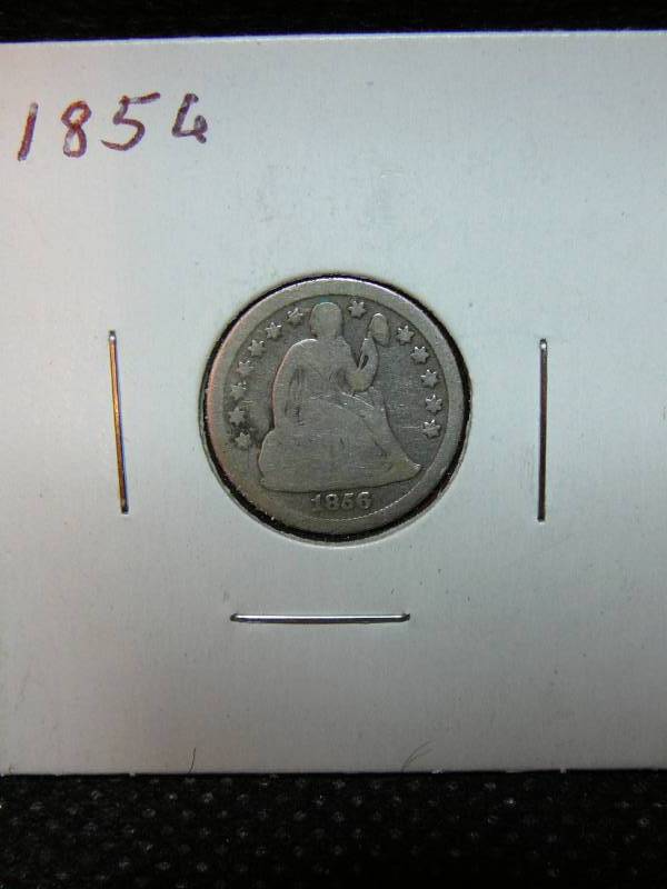 lot 141 image: 1856 Seated Liberty Dime