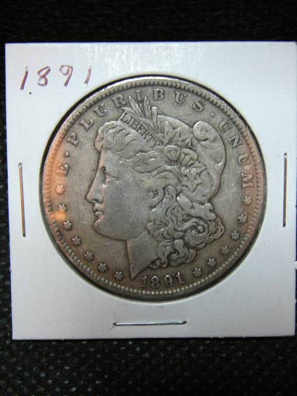 lot 145 image: 1891 Morgan Silver Dollar