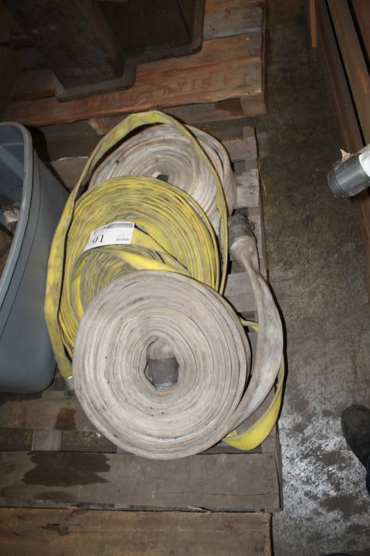 lot 91 image: Lot of (3) 2-12in., 1-12in. Fire Hoses