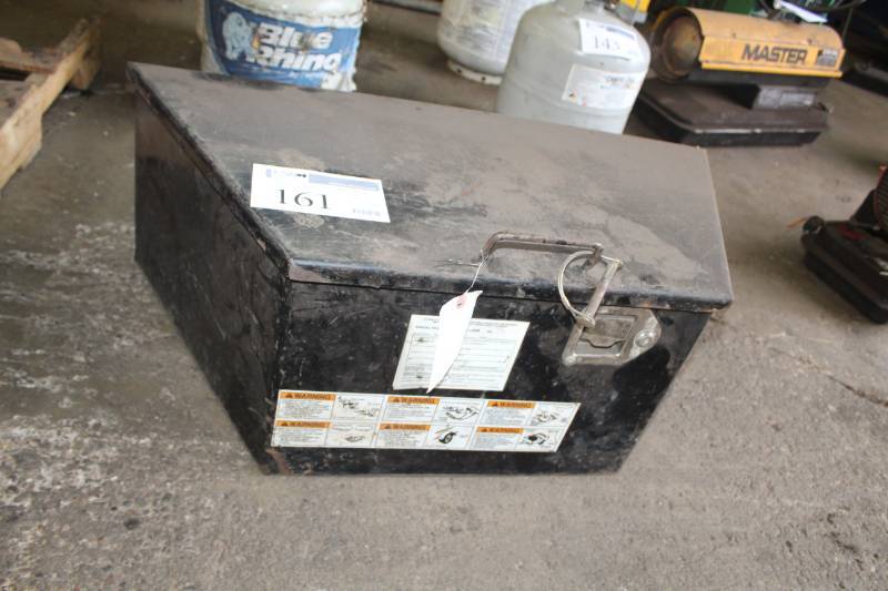 lot 161 image: Trailer Metal Storage Box