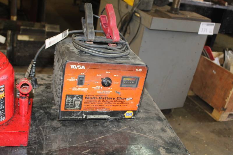 NAPA Manual Multi-Battery Charger | Loram Industrial Equipment Surplus Sale  | K-BID