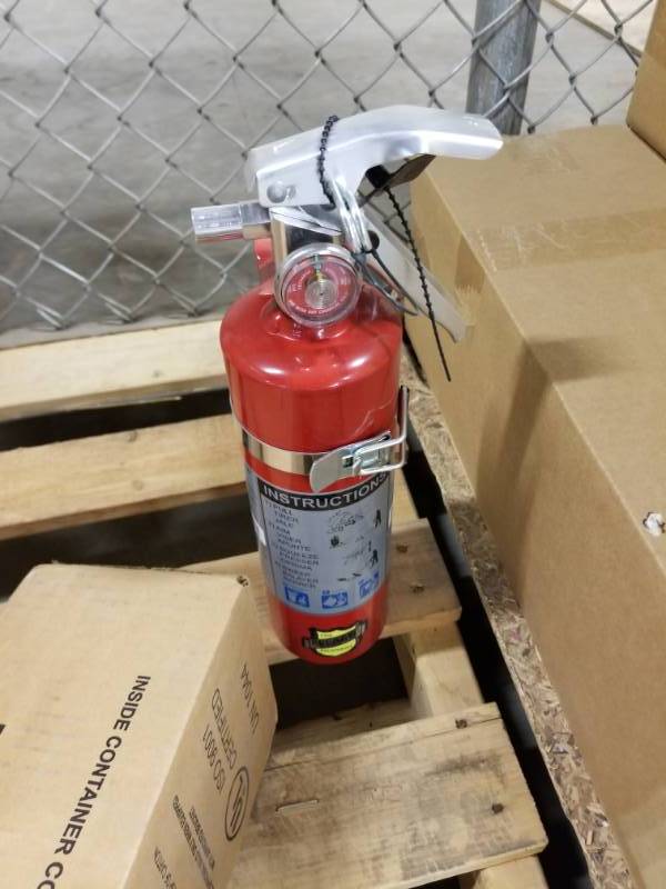lot 119 image: Buckeye Fire Equipment Fire Extinguisher with Wall Hook