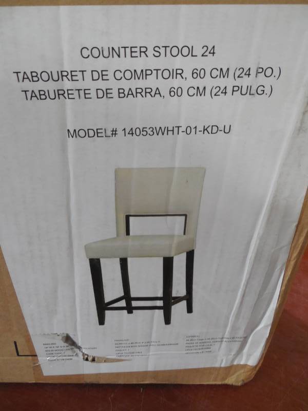 lot 20 image: Linon Vega 24 Counter Stool Hardwood - Linon Home Dcor