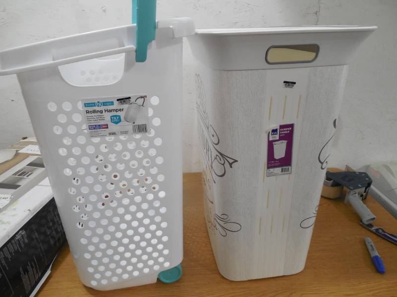 lot 49 image: (2) LAUNDRY BASKETS