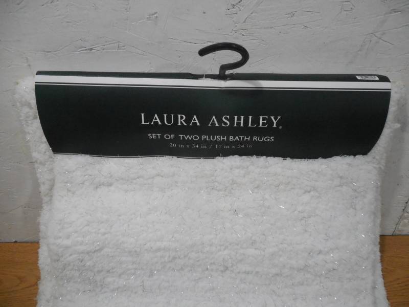 lot 88 image: Laura Ashley Rachel Lurex Bath Rug Collection