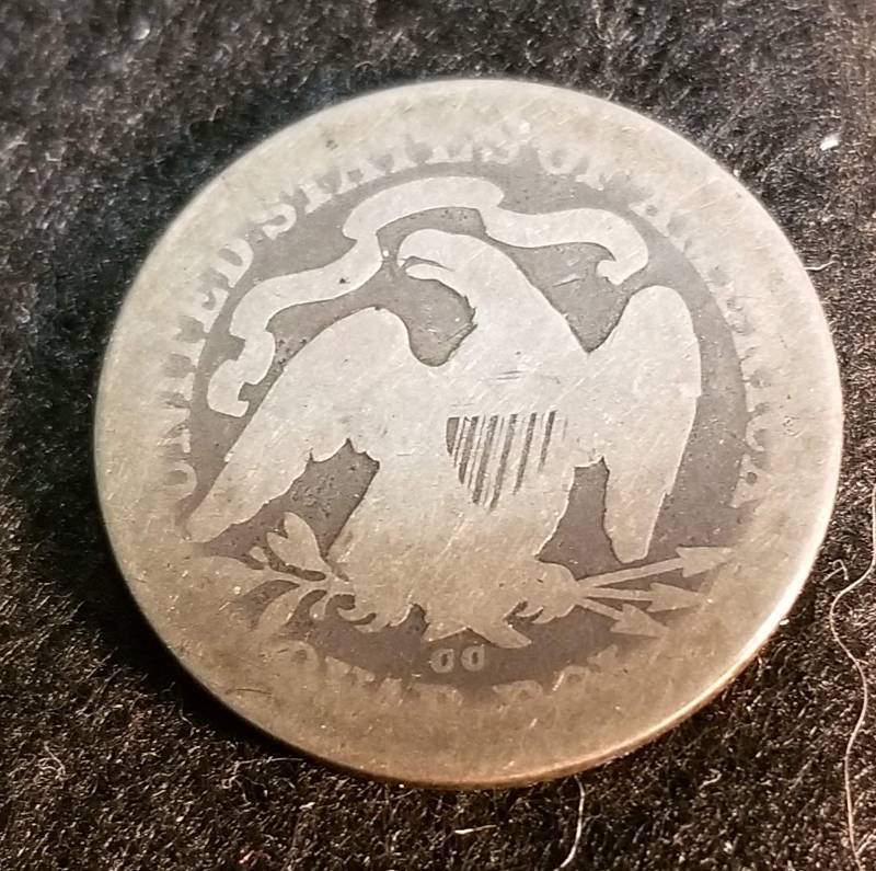 1876-CC CARSON CITY SEATED LIBERTY QUARTER
