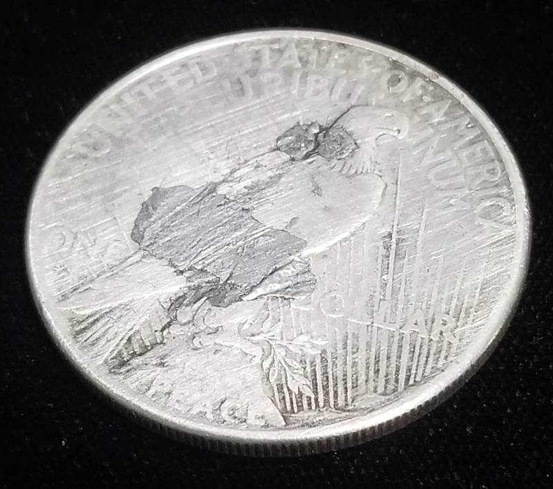 1926 PEACE SILVER DOLLAR HARSHLY CLEANED EX JEWELRY