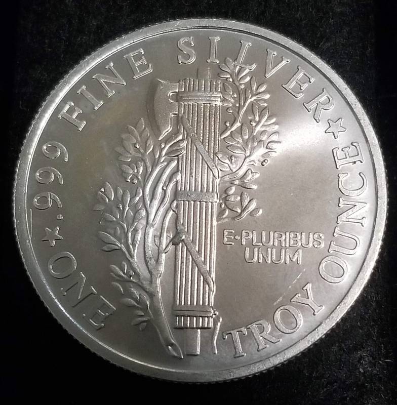 1 TROY OZ. .999 FINE SILVER MERCURY DIME DESIGN