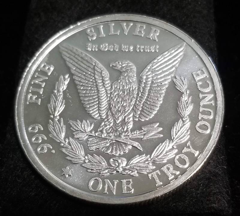 1 TROY OZ. .999 FINE SILVER MORGAN DOLLAR DESIGN