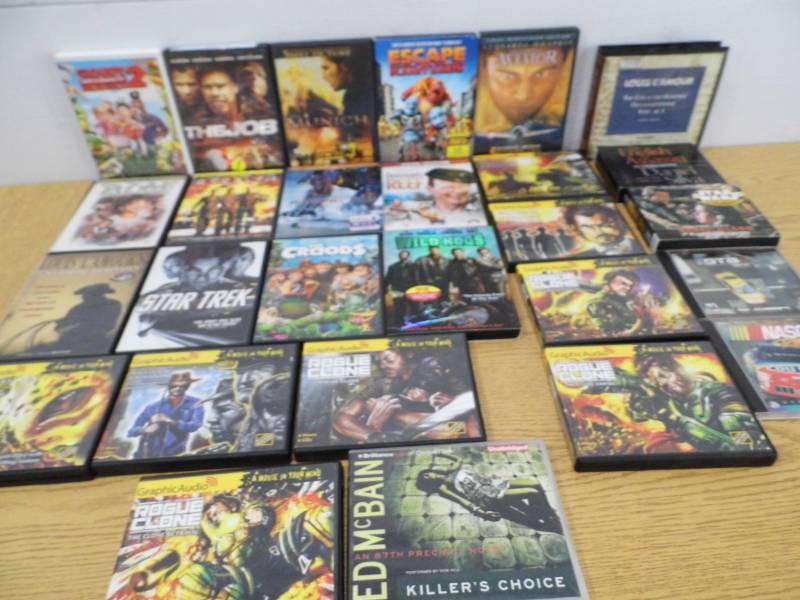 lot 19 image: DVDs - Audio Books