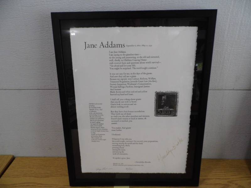 lot 70 image: Jane Adams - Gwendolyn Brooks Art