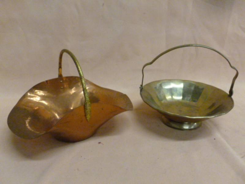 lot 180 image: Vintage Copper Basket