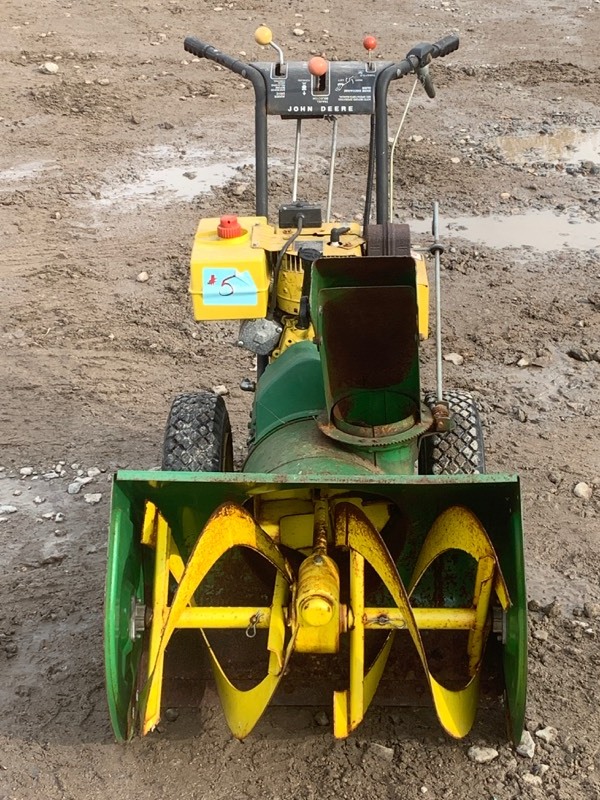 lot 5 image: John Deere 826 Snow Blower