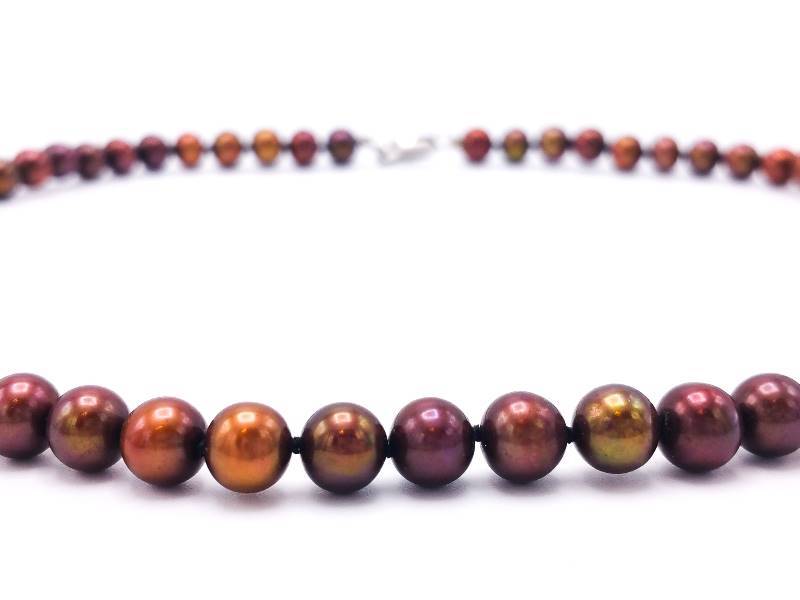 Gorgeous Tahitian Black Pearl Estate 18 Necklace