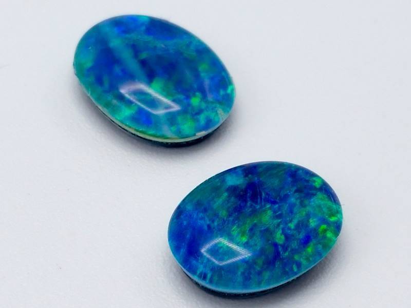 (2) Amazing Natural Opals Triplets