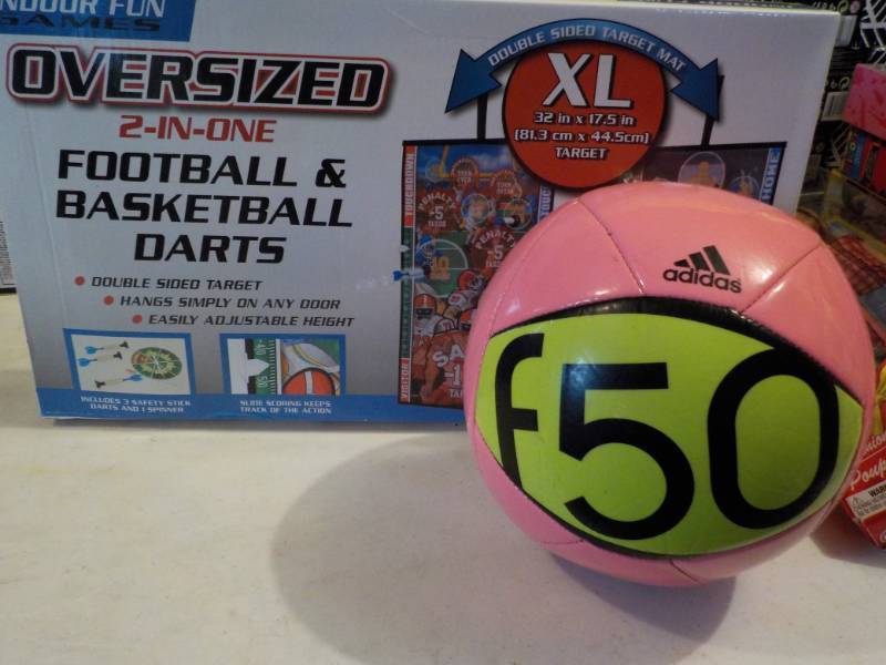 lot 19 image: Adidas F50 Size 4 Ball and Double S...