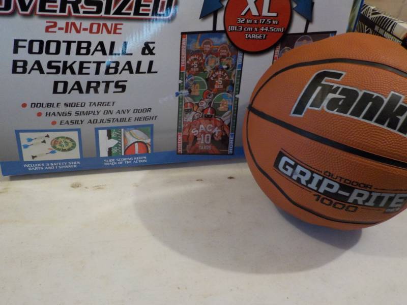 lot 28 image: Franklin Grip Rite Basketball and D...