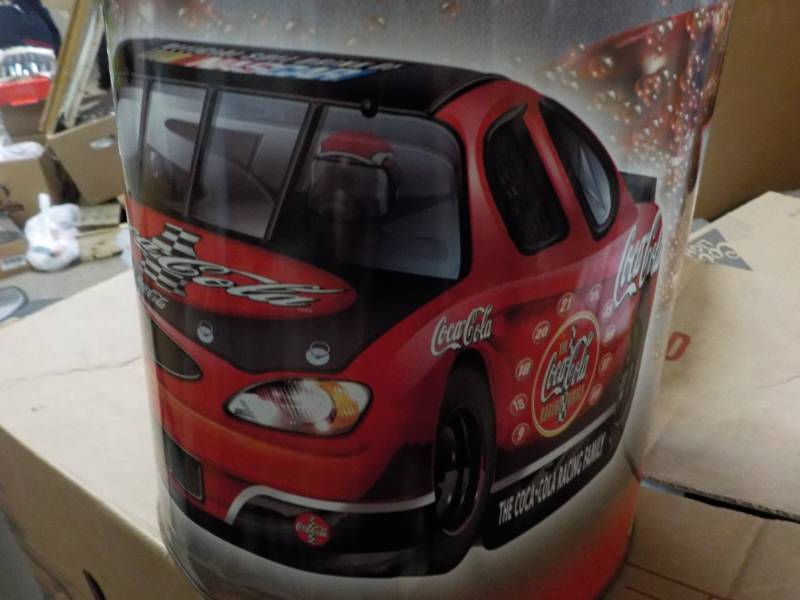 lot 105 image: Coca- Cola 38 oz Popcorn Tin includ...