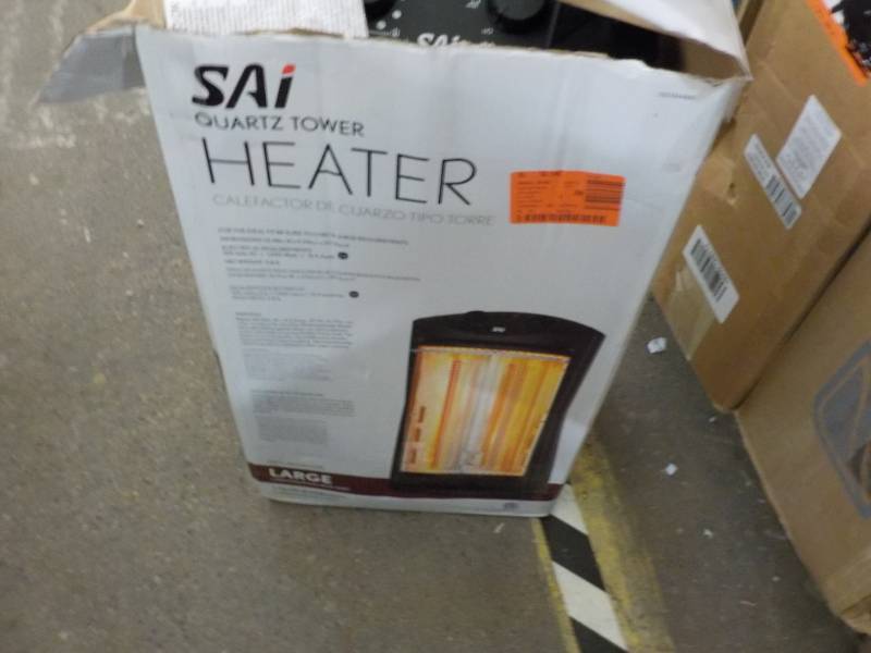 lot 126 image: Sai Quartz Tower Heater Powers on...