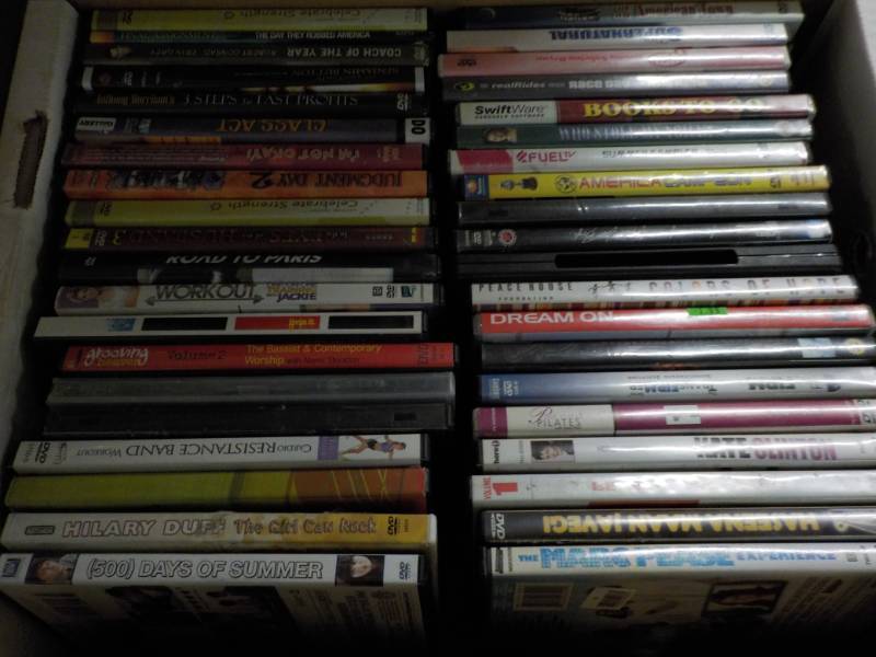 lot 134 image: 2 Boxes of DVDs ...