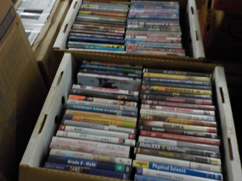 lot 135 image: 2 Boxes of DVDs ...