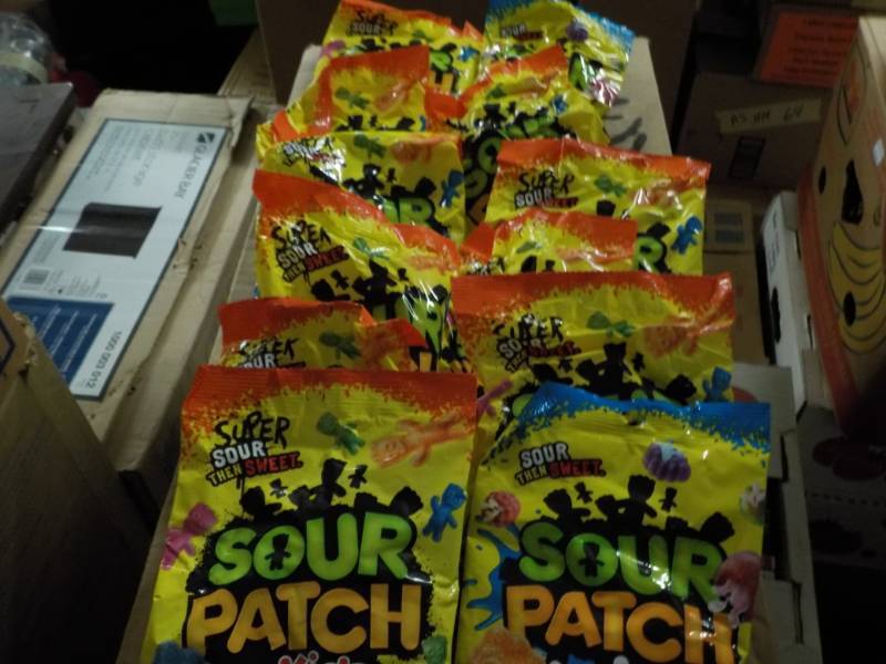 lot 138 image: 12 Bags Sour Patch Extreme and Expl...