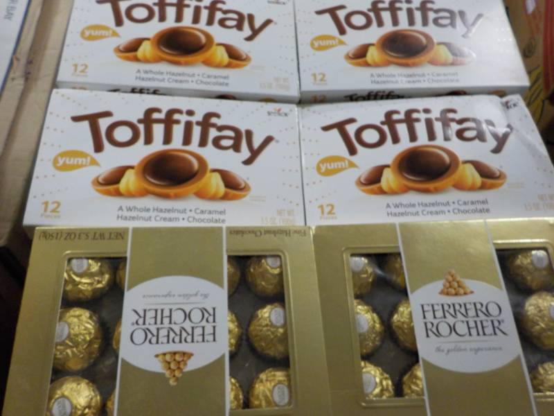 lot 140 image: Toffifay and Ferrero Rocher...