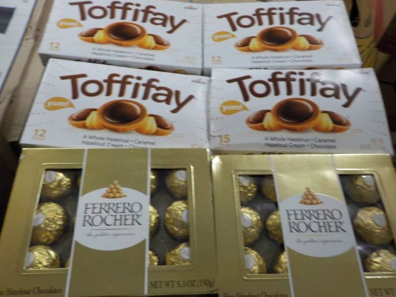lot 141 image: Toffifay and Ferrero Rocher...