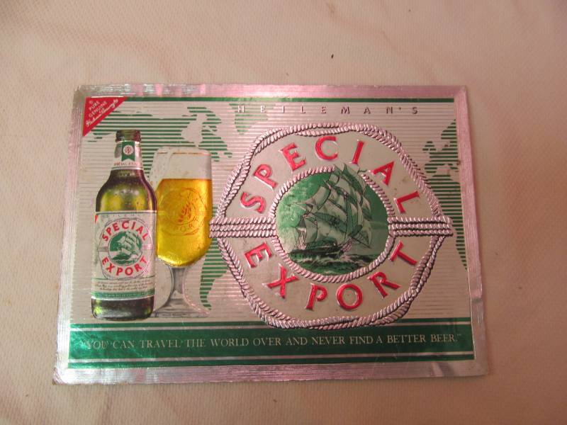 lot 9 image: Special Export Embossed Aluminum sign