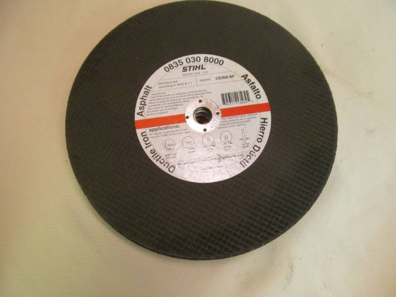 lot 54 image: Stihl asphalt cut off discs