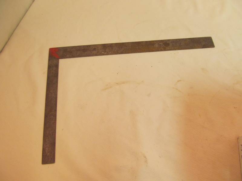 lot 55 image: vintage framing square