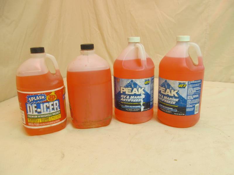 lot 103 image: deicer washer fluid, Rv antifreeze