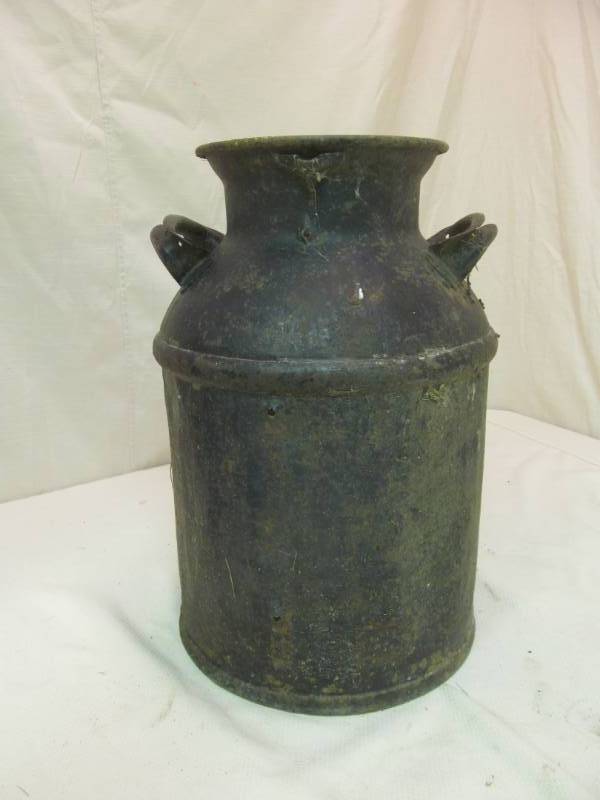 lot 119 image: vintage milk can