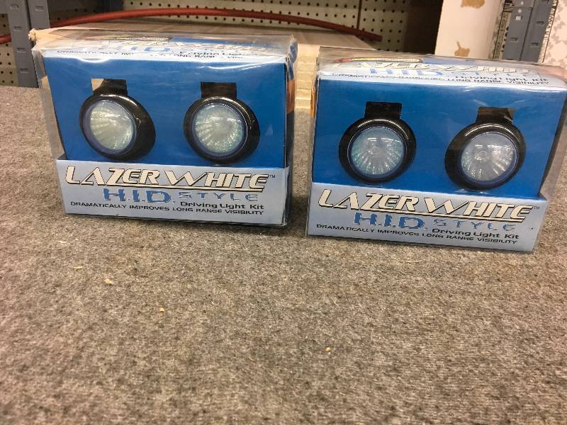 lot 25 image: Lazer White H.I.D Style Driving Light Kit