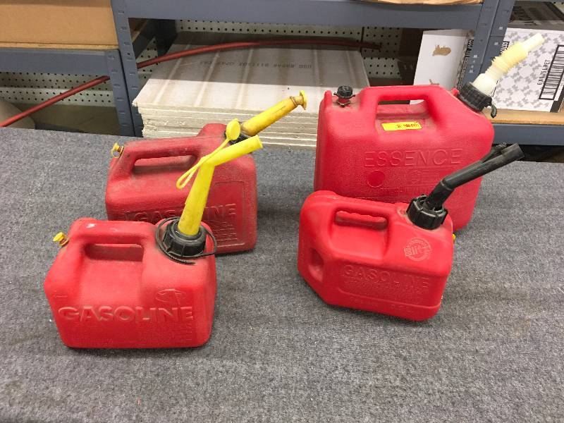 lot 28 image: Four Gas Cans