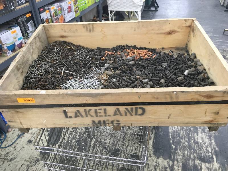 lot 88 image: Crate Of Assorted Allen Head Bolts (Assorted Grades & Heads), Pins, Metal Sleeves