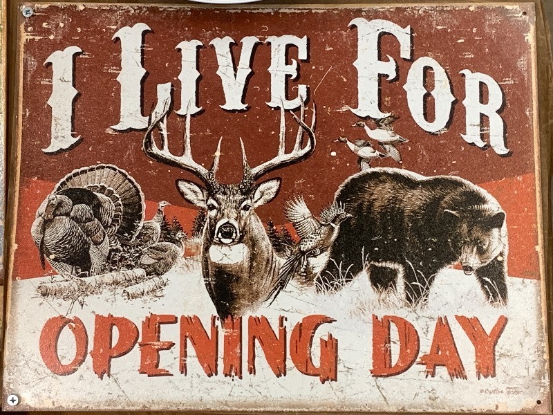 Opening Day 12 x 16.5 Tin Sign