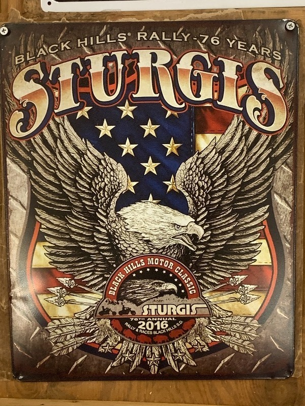 Sturgis 12 x 16.5 Tin Sign