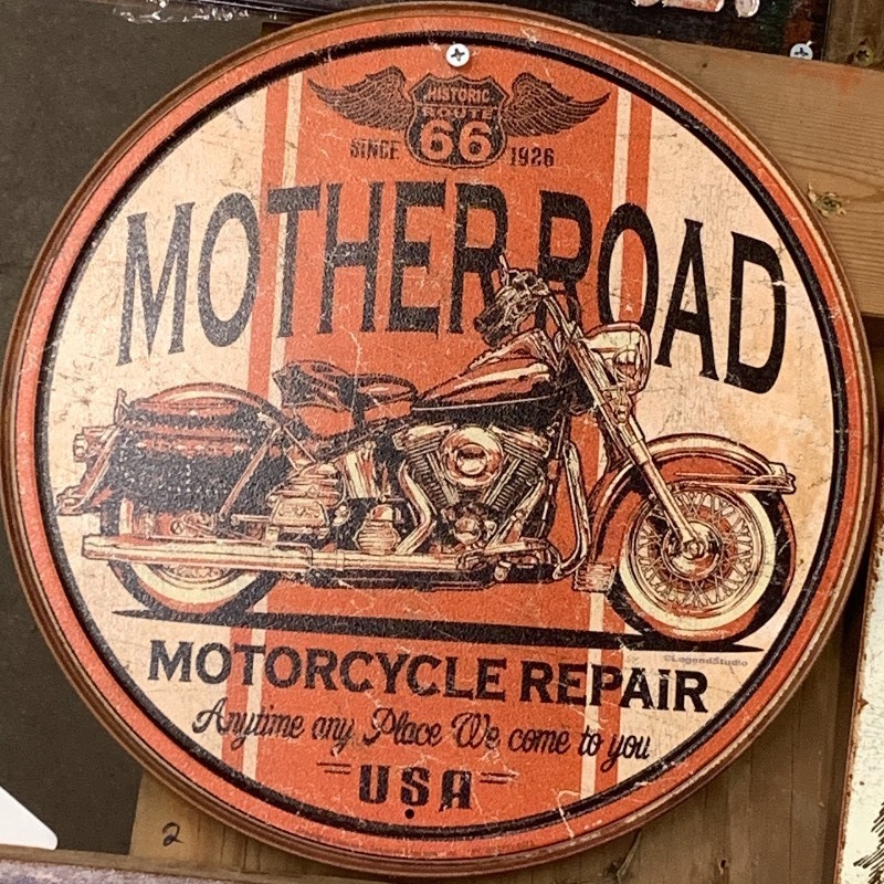 Route 66 Mother-Road 12 x 16.5 Tin Sign