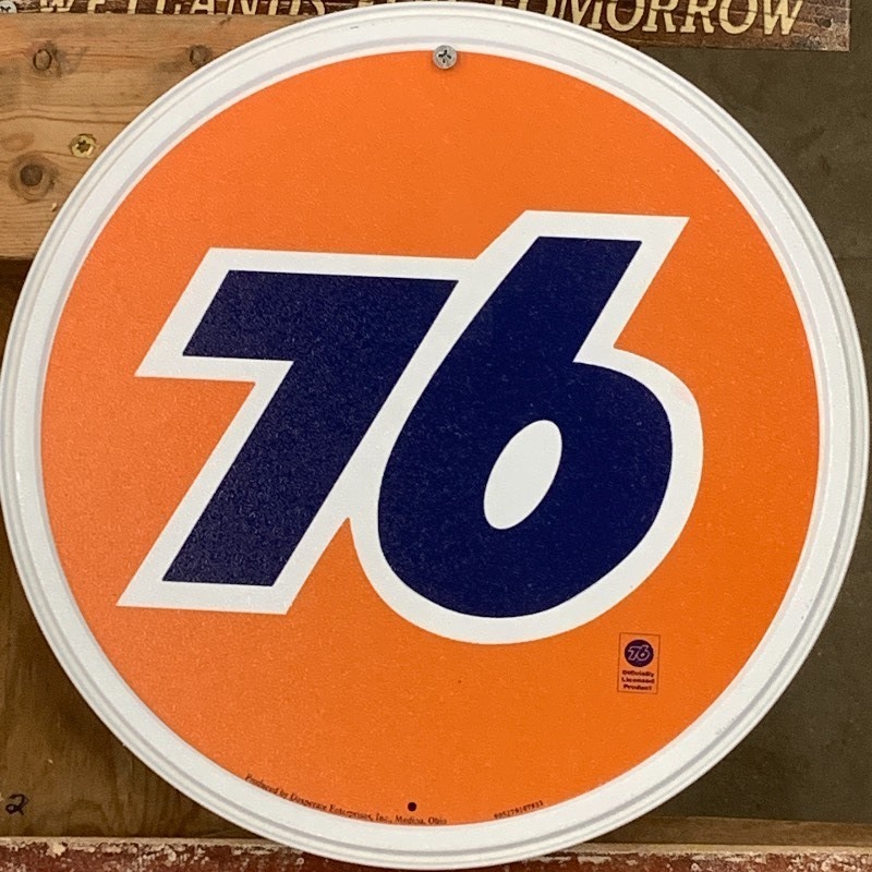 76 Tin Sign, 12