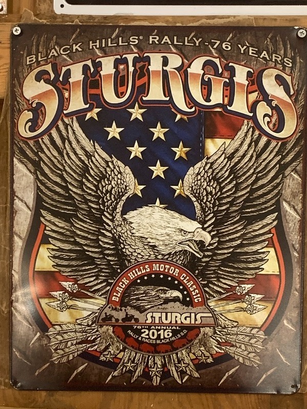 Sturgis 12 x 16.5 Tin Sign