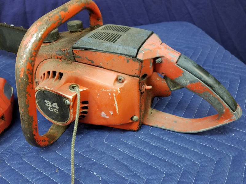 lot 20 image: Mighty Might and Vintage Craftsman Chainsaws 