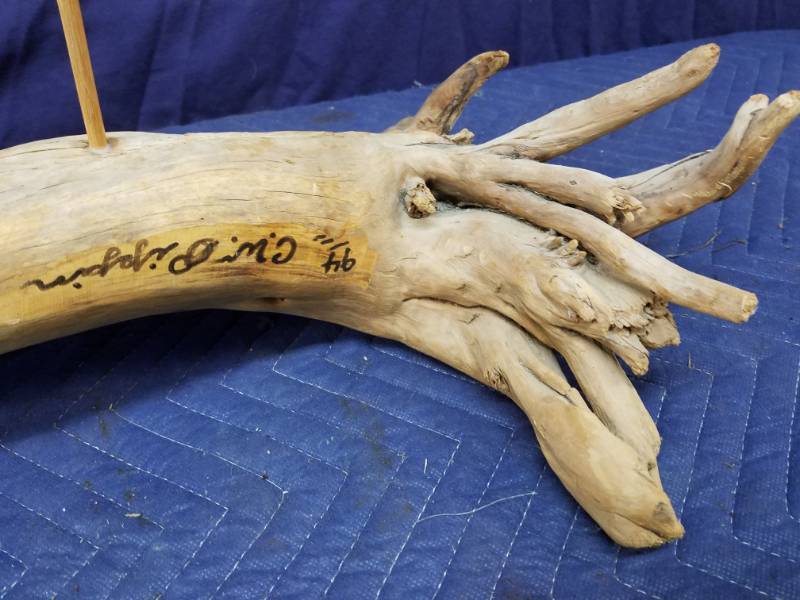 lot 28 image: Carved Wood Decoy
