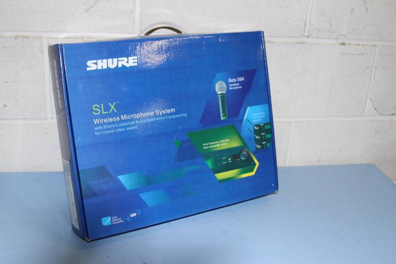 lot 51 image: Shure SLX Wireless Microphone System with Beta SM58A Handheld Mic