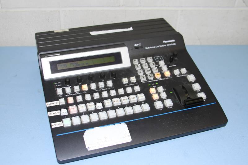lot 6 image: Panasonic AV-HS400 Compact Multi-Format HD Compact Switcher w Joystick Camera Control