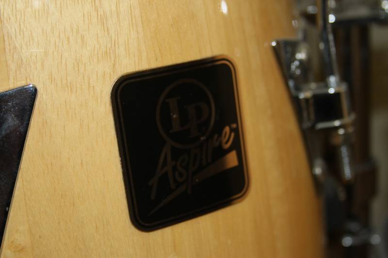 lot 14 image: LP Aspire Series 10 and 11 Quinteo & Conga Percussion Drum Set with Wheeled Stand